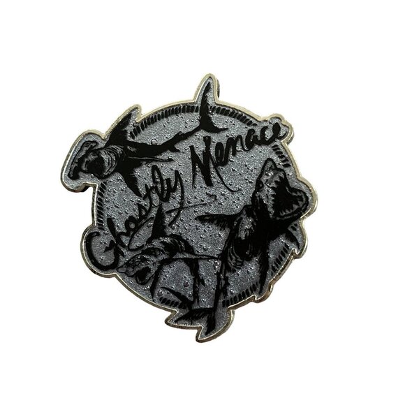 Disney Pirates Caribbean Trading Pin Ghostly Menace Shark Lapel Pin Brooch Badge - Picture 1 of 9